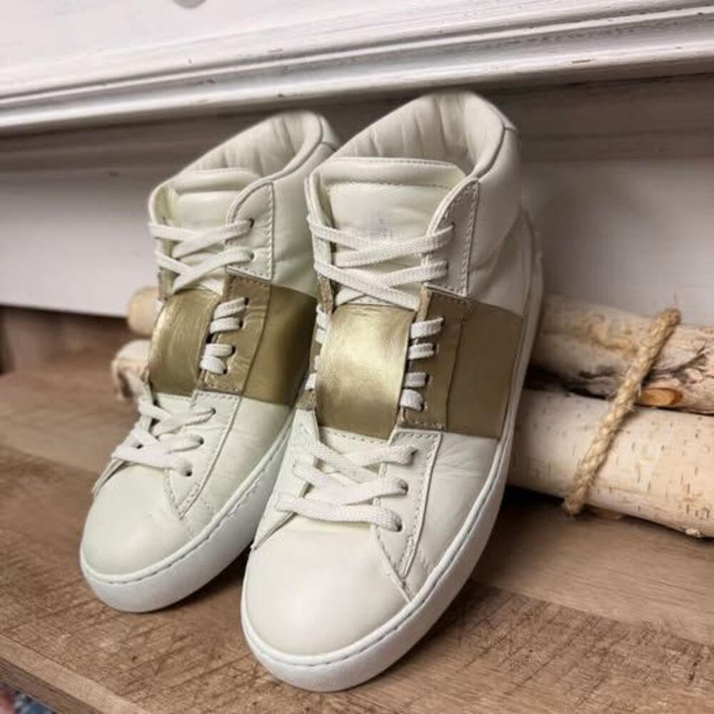 Valentino Garavani Rockstud Open High-Top Sneakers
